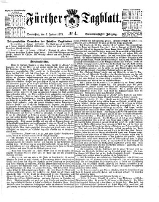 Fürther Tagblatt Donnerstag 5. Januar 1871