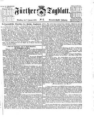 Fürther Tagblatt Samstag 7. Januar 1871