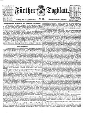 Fürther Tagblatt Dienstag 17. Januar 1871