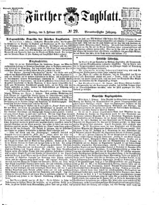 Fürther Tagblatt Freitag 3. Februar 1871