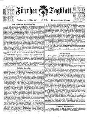 Fürther Tagblatt Samstag 11. März 1871