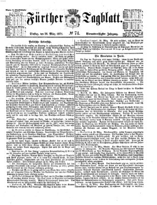 Fürther Tagblatt Dienstag 28. März 1871