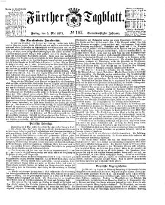 Fürther Tagblatt Freitag 5. Mai 1871