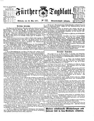 Fürther Tagblatt Mittwoch 10. Mai 1871