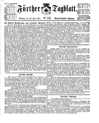 Fürther Tagblatt Sonntag 18. Juni 1871