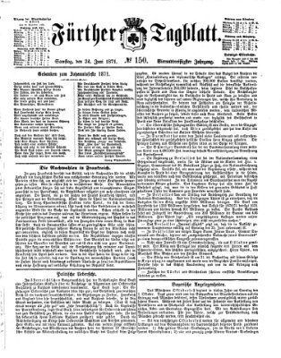 Fürther Tagblatt Samstag 24. Juni 1871