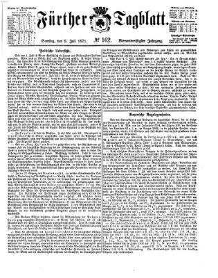 Fürther Tagblatt Samstag 8. Juli 1871