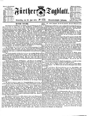 Fürther Tagblatt Donnerstag 20. Juli 1871