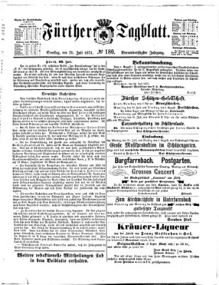 Fürther Tagblatt Samstag 29. Juli 1871