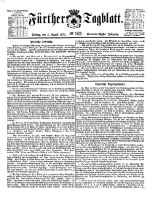 Fürther Tagblatt Dienstag 1. August 1871