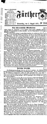 Fürther Tagblatt Donnerstag 3. August 1871