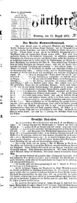 Fürther Tagblatt Sonntag 13. August 1871