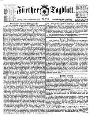 Fürther Tagblatt Freitag 8. September 1871