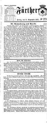 Fürther Tagblatt Freitag 15. September 1871