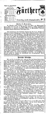 Fürther Tagblatt Donnerstag 28. September 1871