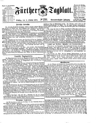 Fürther Tagblatt Dienstag 3. Oktober 1871