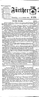 Fürther Tagblatt Donnerstag 5. Oktober 1871