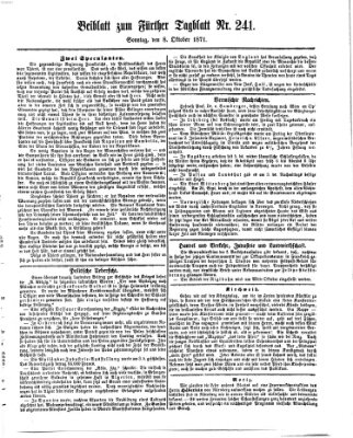 Fürther Tagblatt Sonntag 8. Oktober 1871