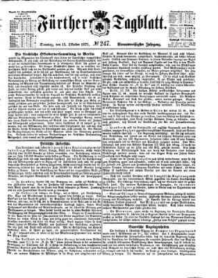 Fürther Tagblatt Sonntag 15. Oktober 1871