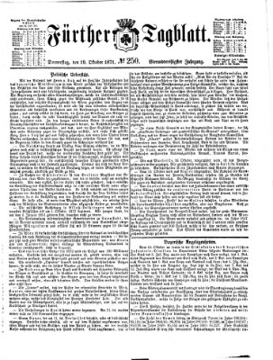 Fürther Tagblatt Donnerstag 19. Oktober 1871