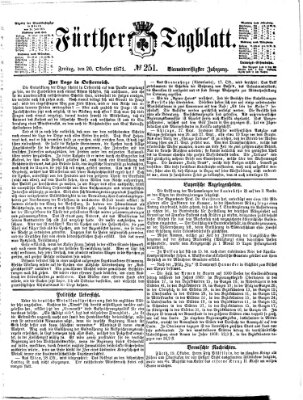 Fürther Tagblatt Freitag 20. Oktober 1871