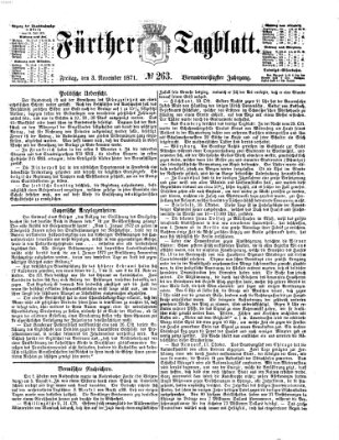 Fürther Tagblatt Freitag 3. November 1871