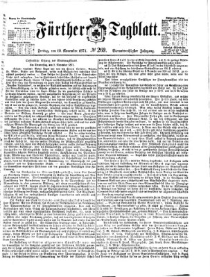 Fürther Tagblatt Freitag 10. November 1871