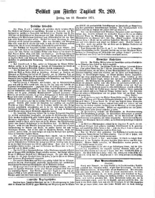 Fürther Tagblatt Freitag 10. November 1871