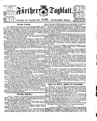 Fürther Tagblatt Donnerstag 7. Dezember 1871
