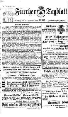 Fürther Tagblatt Samstag 23. Dezember 1871