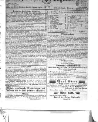 Fürther Tagblatt Sonntag 14. Januar 1872