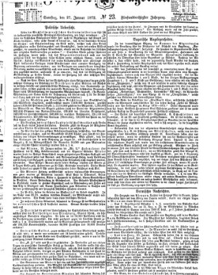 Fürther Tagblatt Samstag 27. Januar 1872