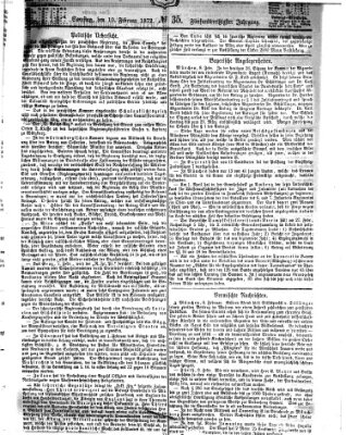 Fürther Tagblatt Samstag 10. Februar 1872