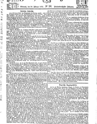 Fürther Tagblatt Mittwoch 28. Februar 1872