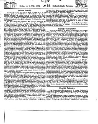 Fürther Tagblatt Freitag 1. März 1872