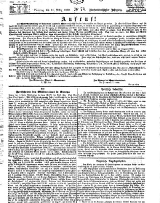 Fürther Tagblatt Sonntag 31. März 1872