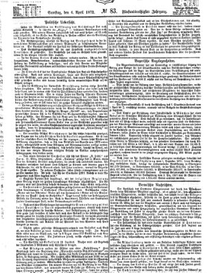 Fürther Tagblatt Samstag 6. April 1872