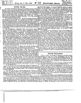 Fürther Tagblatt Freitag 10. Mai 1872