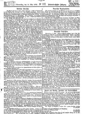 Fürther Tagblatt Donnerstag 16. Mai 1872