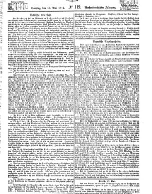 Fürther Tagblatt Samstag 18. Mai 1872