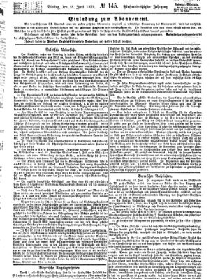 Fürther Tagblatt Dienstag 18. Juni 1872