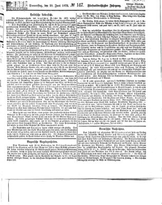 Fürther Tagblatt Donnerstag 20. Juni 1872