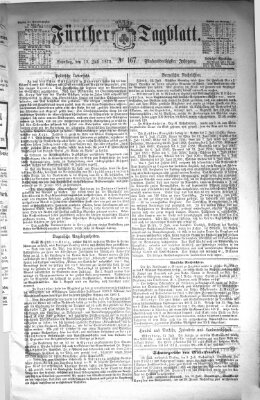 Fürther Tagblatt Samstag 13. Juli 1872