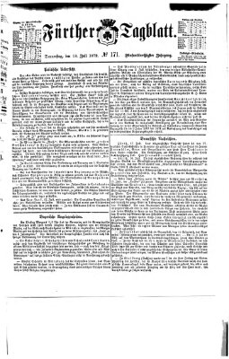 Fürther Tagblatt Donnerstag 18. Juli 1872