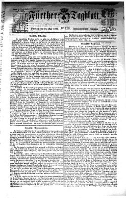 Fürther Tagblatt Mittwoch 24. Juli 1872