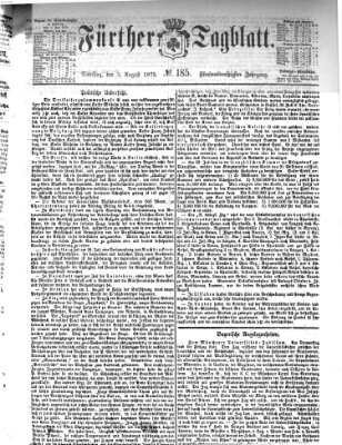 Fürther Tagblatt Samstag 3. August 1872