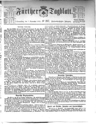 Fürther Tagblatt Donnerstag 7. November 1872