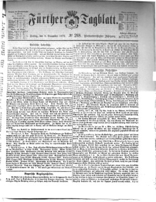 Fürther Tagblatt Freitag 8. November 1872