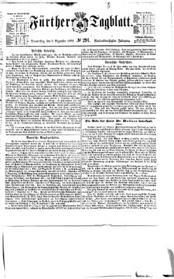 Fürther Tagblatt Donnerstag 5. Dezember 1872