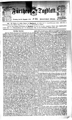 Fürther Tagblatt Sonntag 29. Dezember 1872